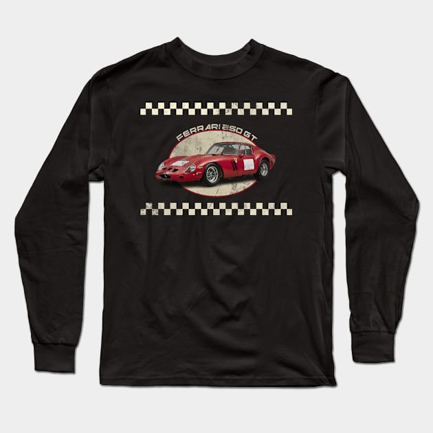 Classic Ferrari Car 60s Long Sleeve T-Shirt by wongsolo